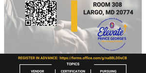 How to do Business with Prince George's County event flyer