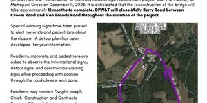 Molly Berry Road announcement