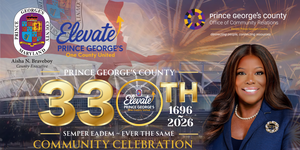 Prince George's 330th event flyer