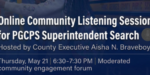 PGCPS SUPERINTENDENT SEARCH BANNER