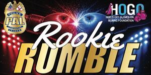 Picture of boxing gloves promoting June 13 2026 Rookie Rumble event