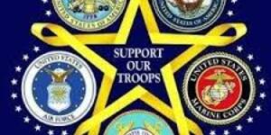 Support our troops graphic