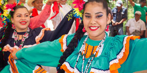 people celebrating at La Paz