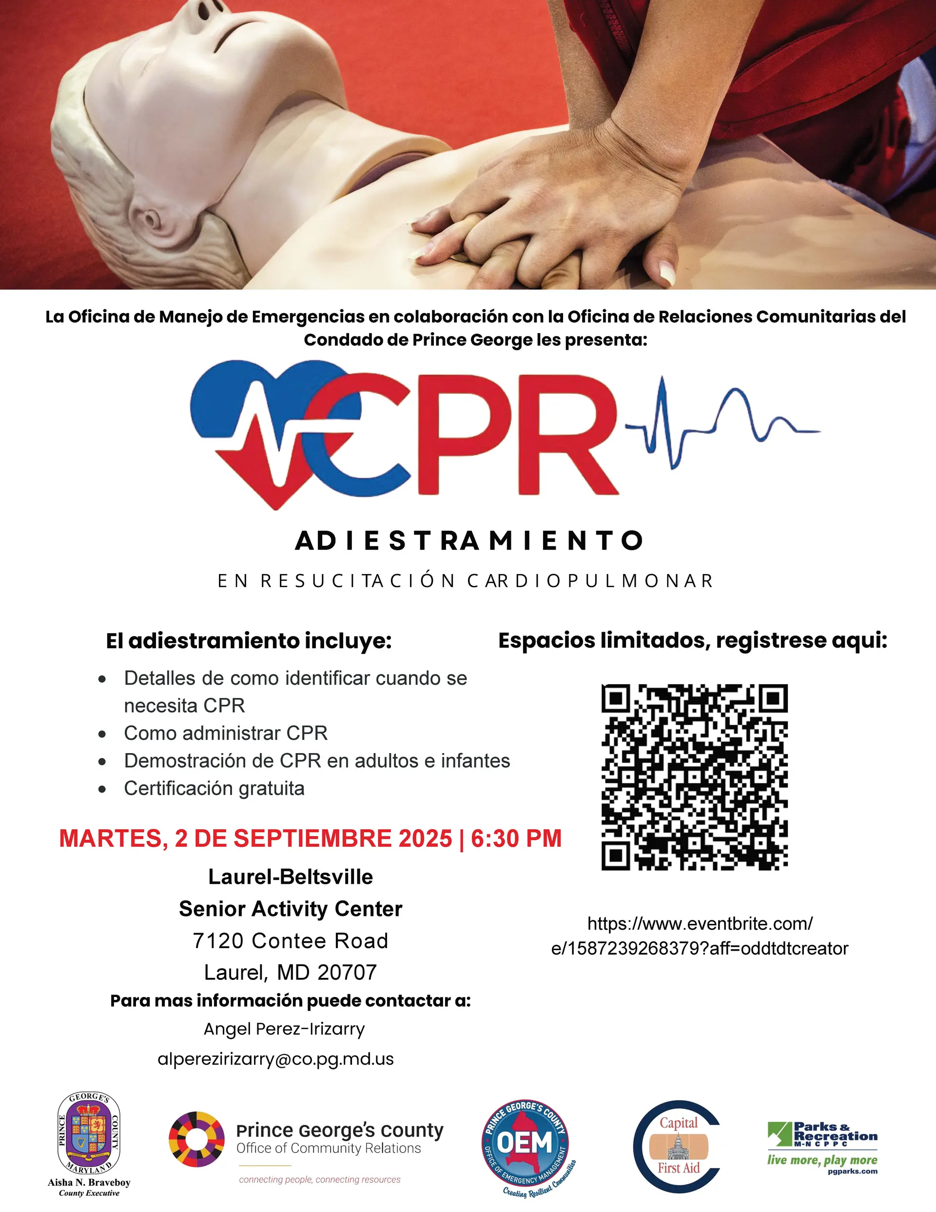 Spanish CPR 9.2.2025 flyer