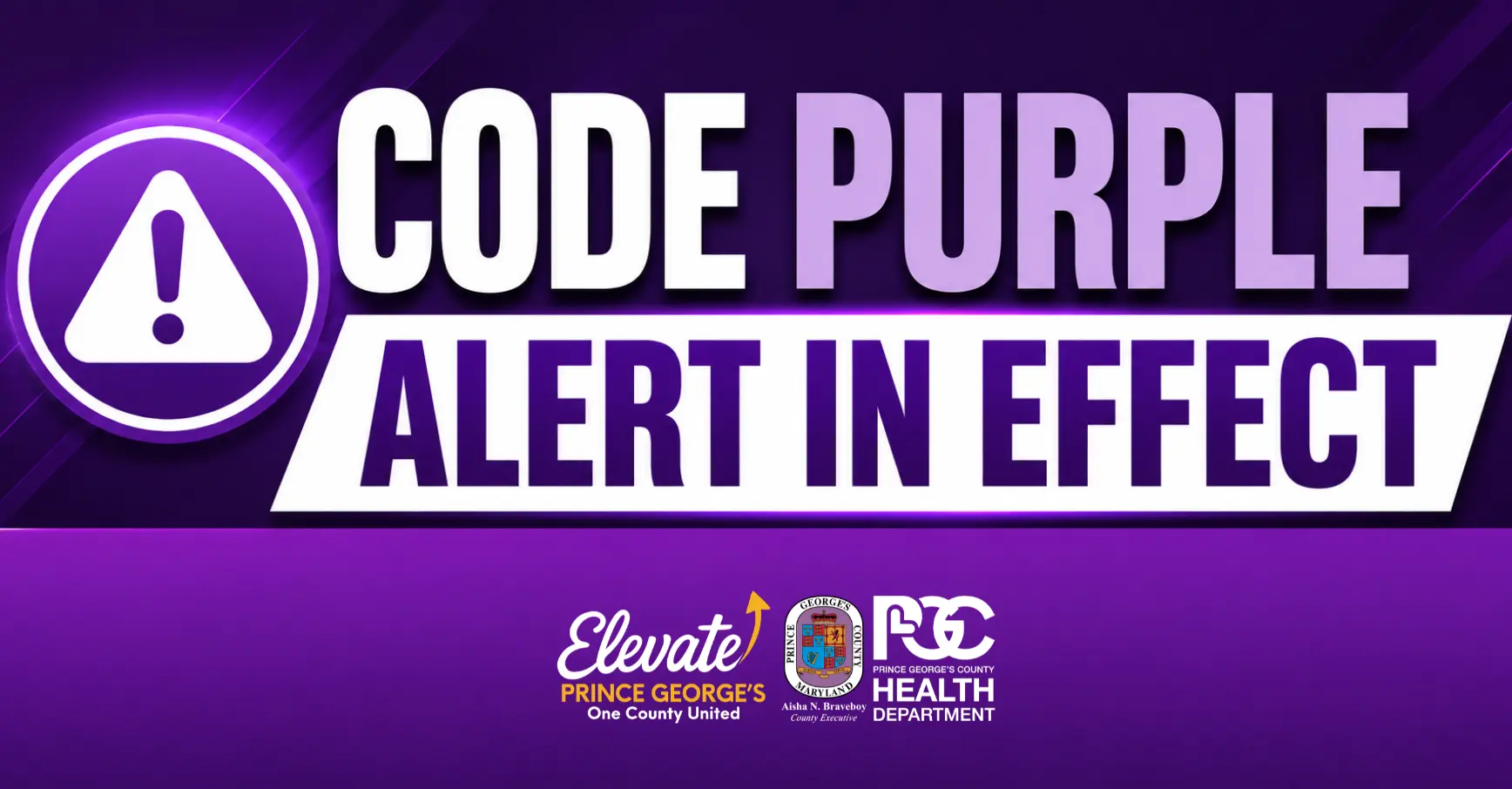 Code Purple Alert in Effect