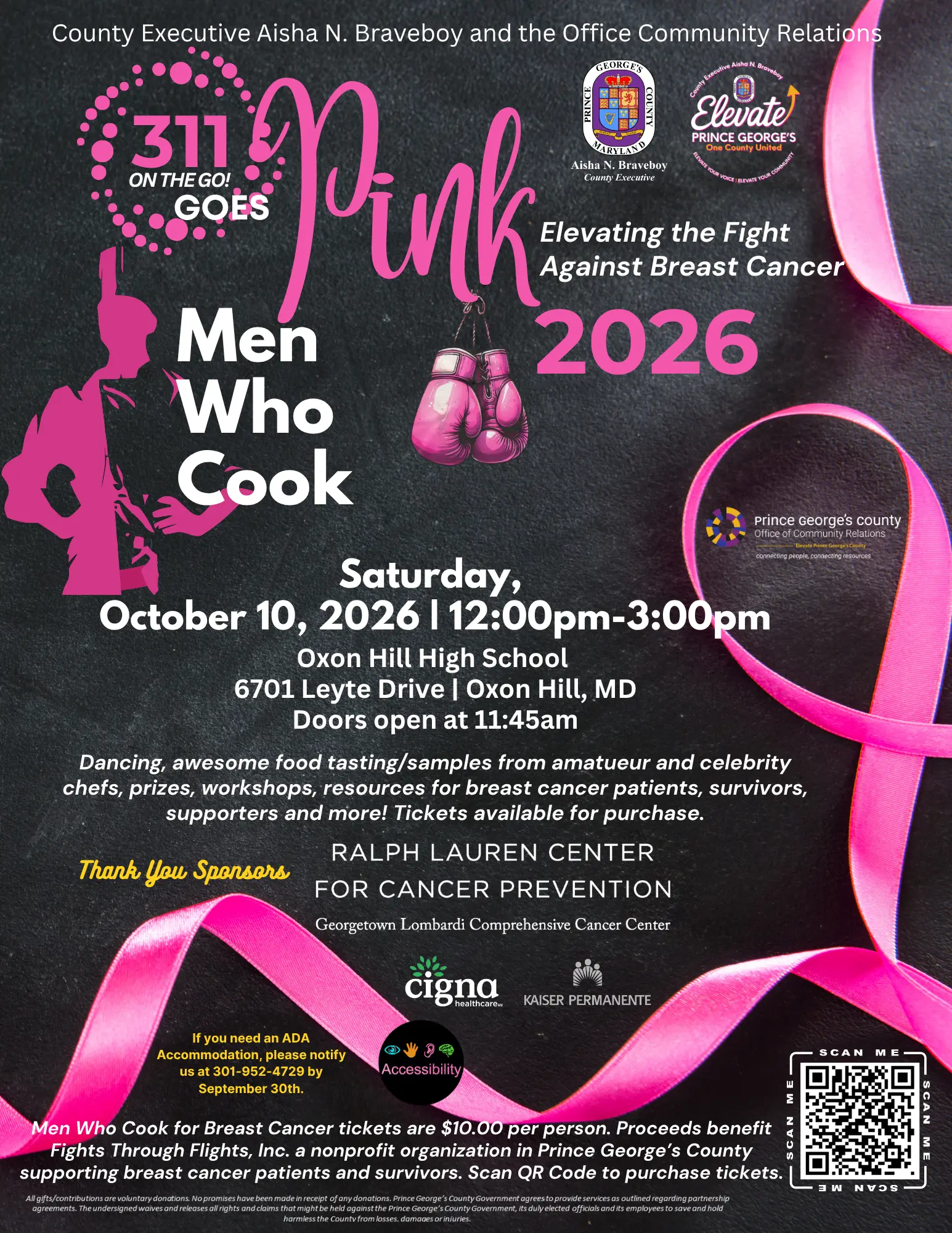 Men who Cook for Breast Cancer Flyer