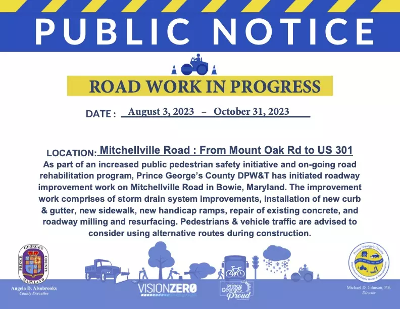 OEPM PUBLIC NOTICE Mitchellville Road