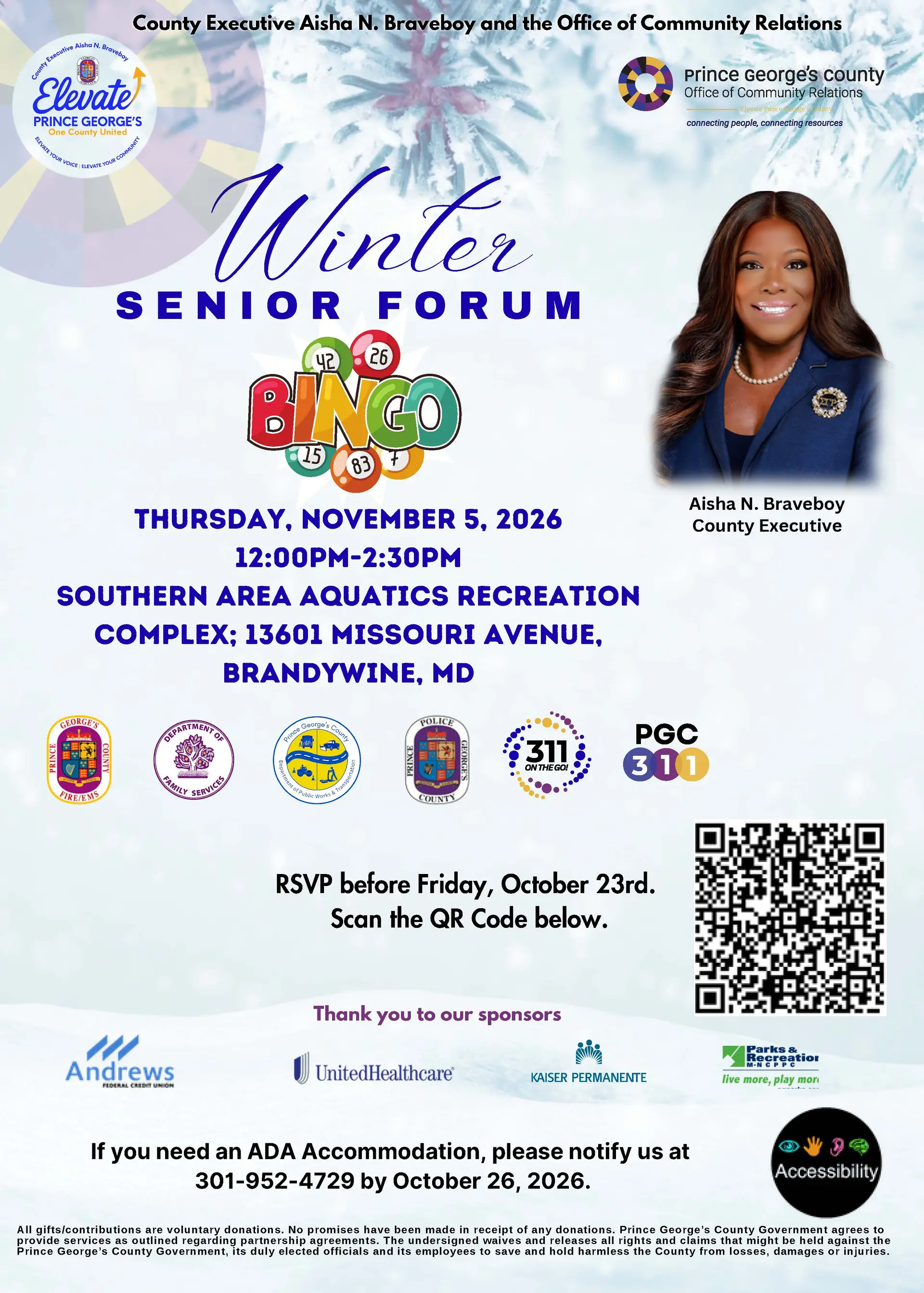 Senior Winter Forum Flyer